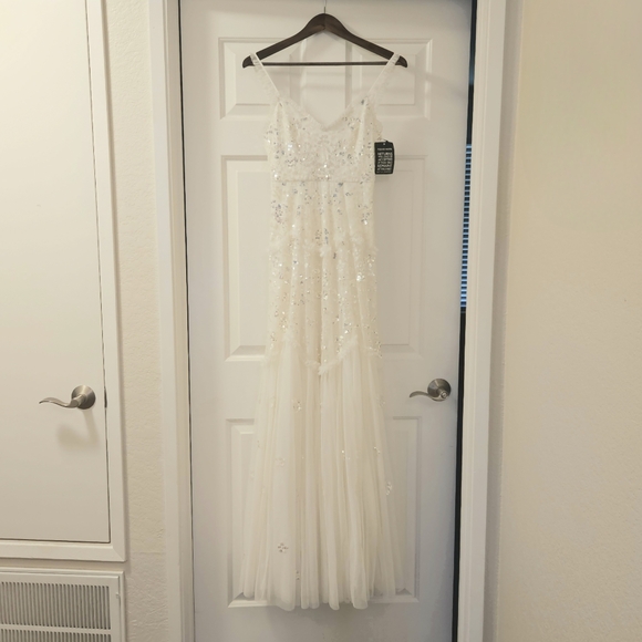 Needle & Thread Tiered Gloss Cami Gown - Picture 11 of 17